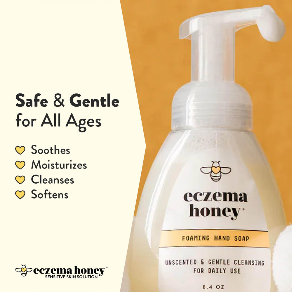 ECZEMA HONEY Gentle Foaming Hand Soap ingredients include organic honey and natural oils for gentle nourishment