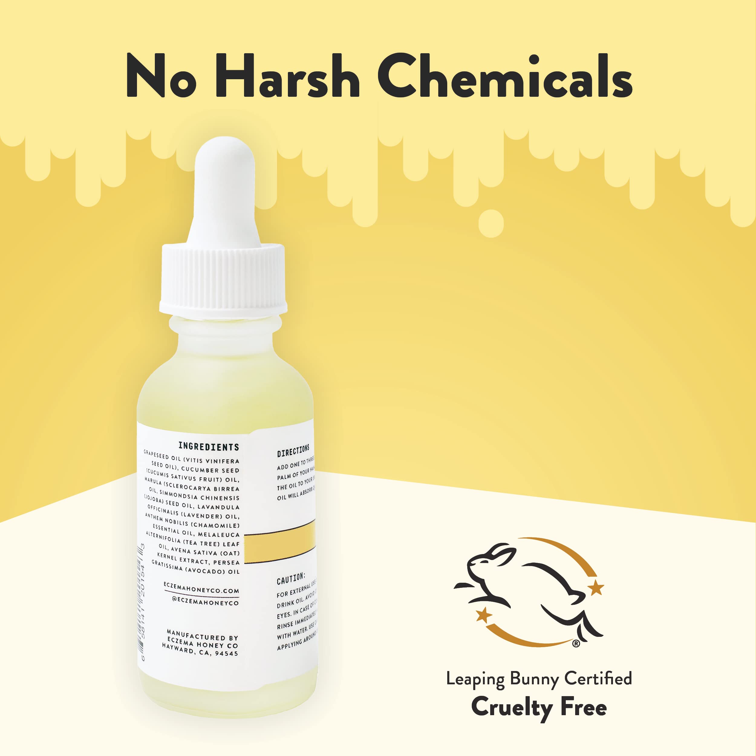 ECZEMA HONEY serum on daily-use setup for gentle, everyday skincare routine.