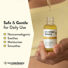 ECZEMA HONEY Nourishing Face Serum with oat and marula ingredients for irritation relief.