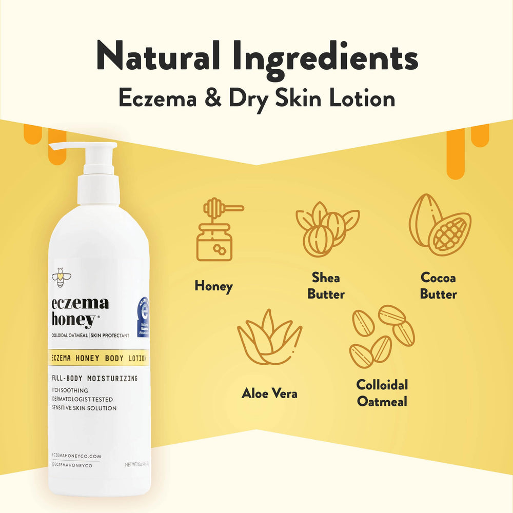 ECZEMA HONEY oatmeal body lotion pump – lightweight daily moisturization