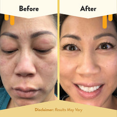 Eczema Honey soothing facial cream texture showing smooth consistency.