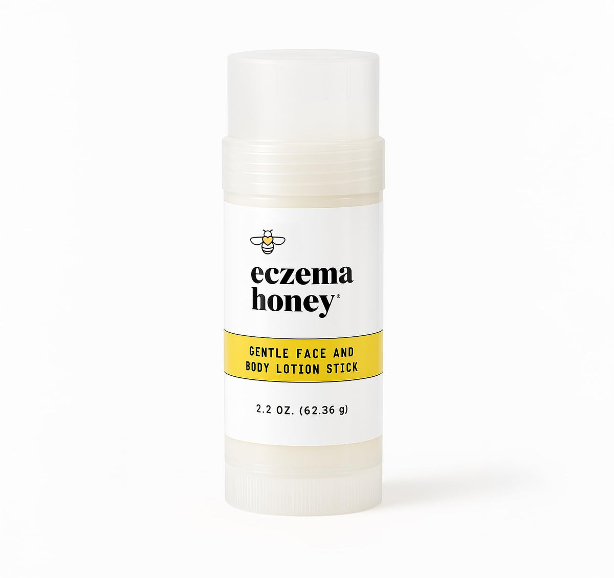 ECZEMA HONEY Gentle Lotion Stick outer packaging signals quick relief for extremely dry skin.