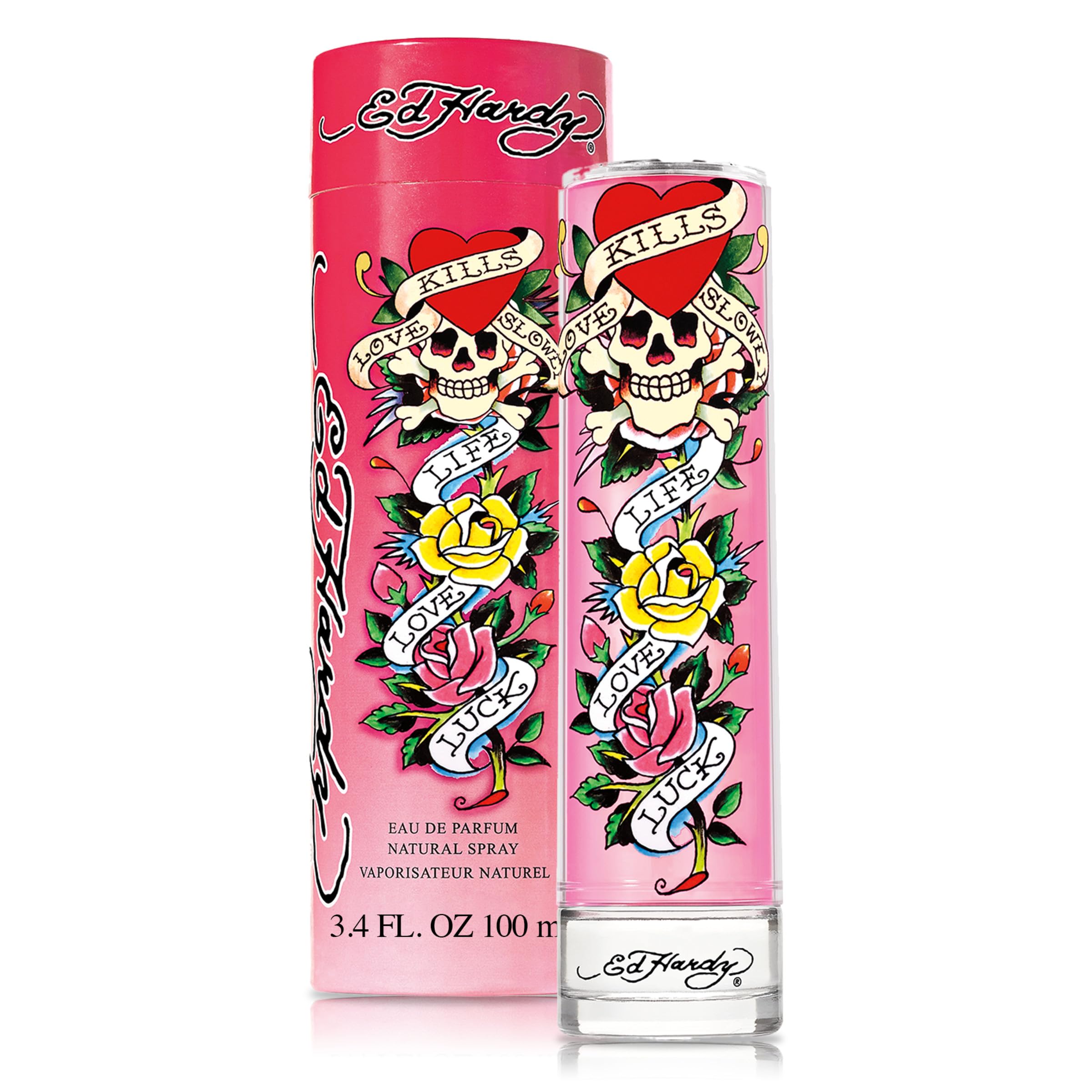 ED HARDY perfume bottle front view showing bold fruit notes for daily wear