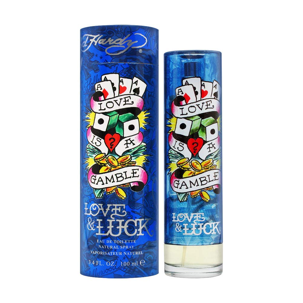 ED HARDY Love & Luck bottle highlights citrus notes for daytime confidence.