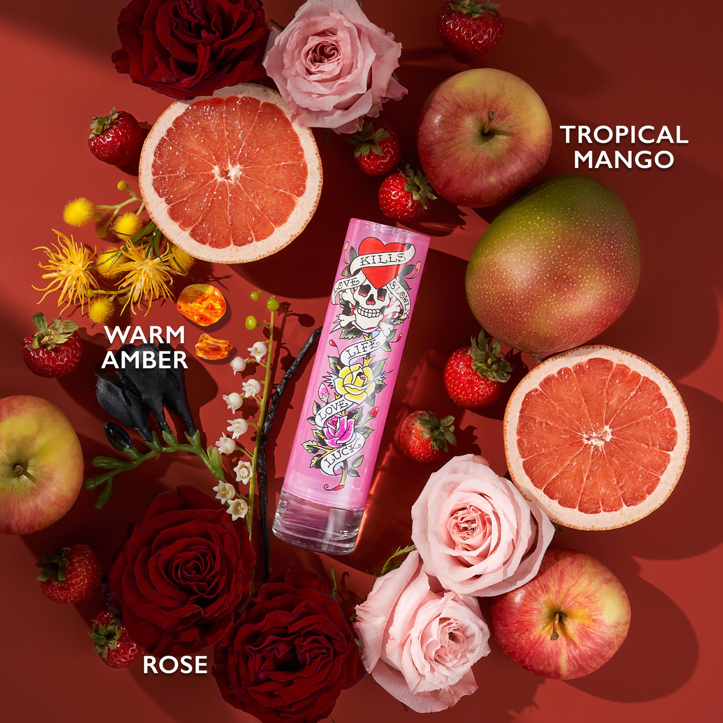 ED HARDY Mujer, notas frutales y florales, perfecto para el día a día.