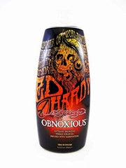 Ed Hardy Obnoxious Extreme Bronzer bottle offers tingling color boost for deeper tan