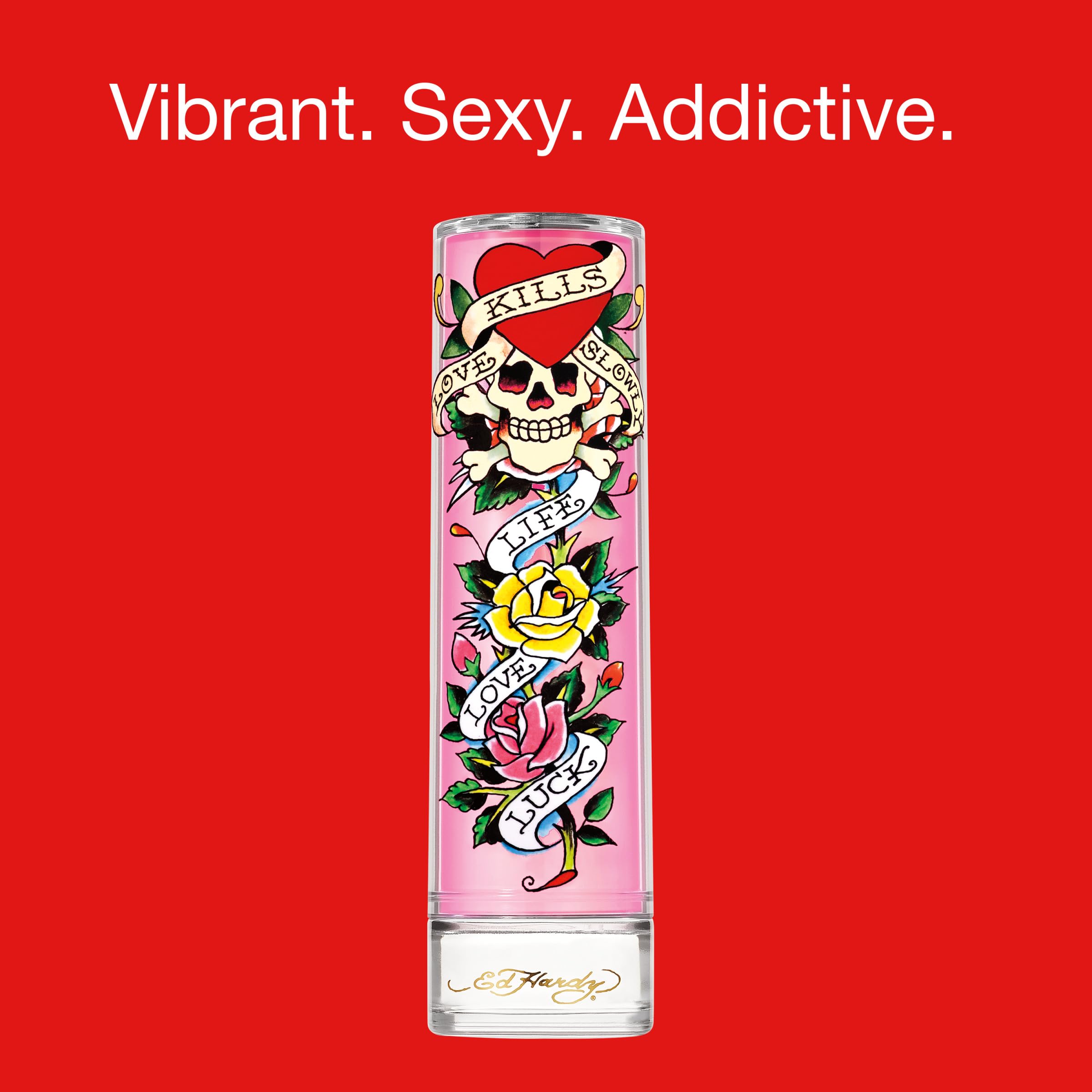 Ed Hardy rose lily bloom emphasizes feminine allure