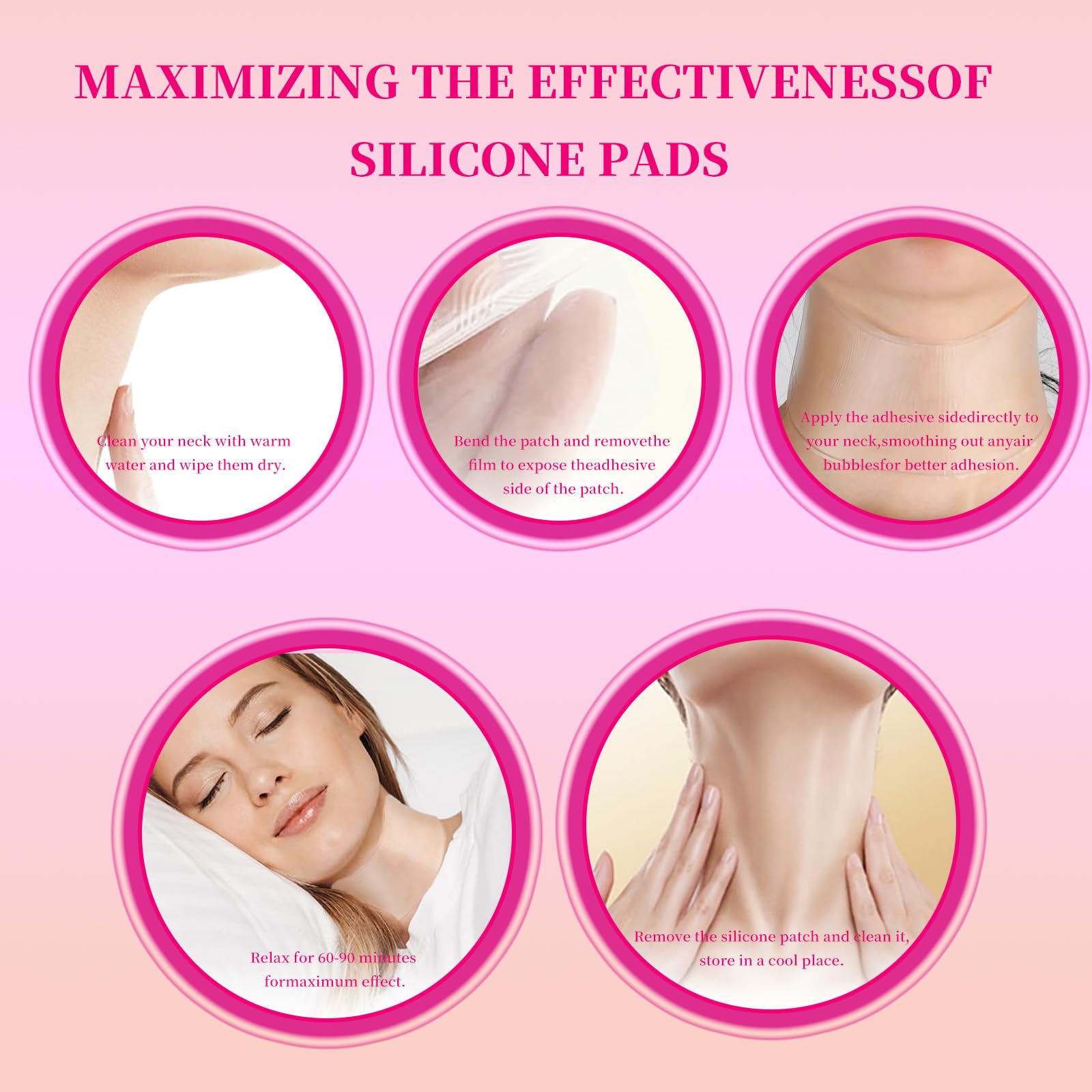 edemi silicone-neck-patches-material close-up showing hypoallergenic breathable silicone