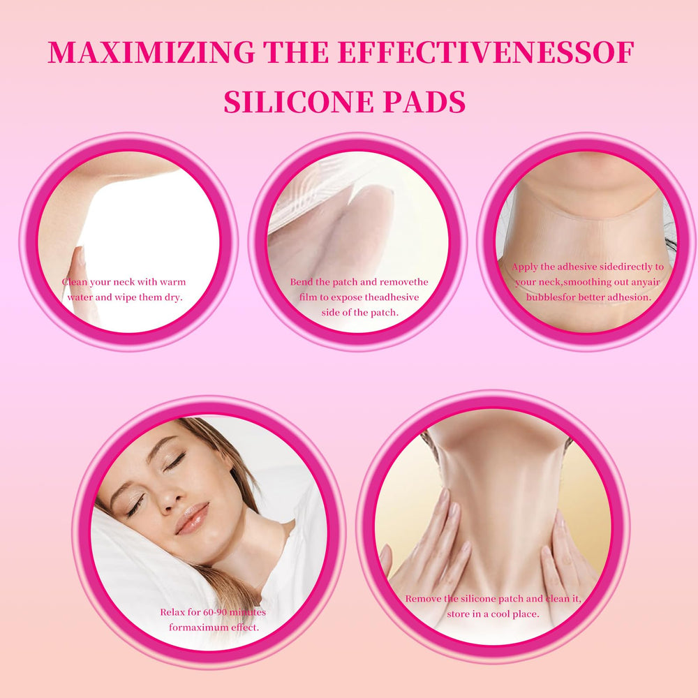edemi silicone-neck-patches-material close-up showing hypoallergenic breathable silicone
