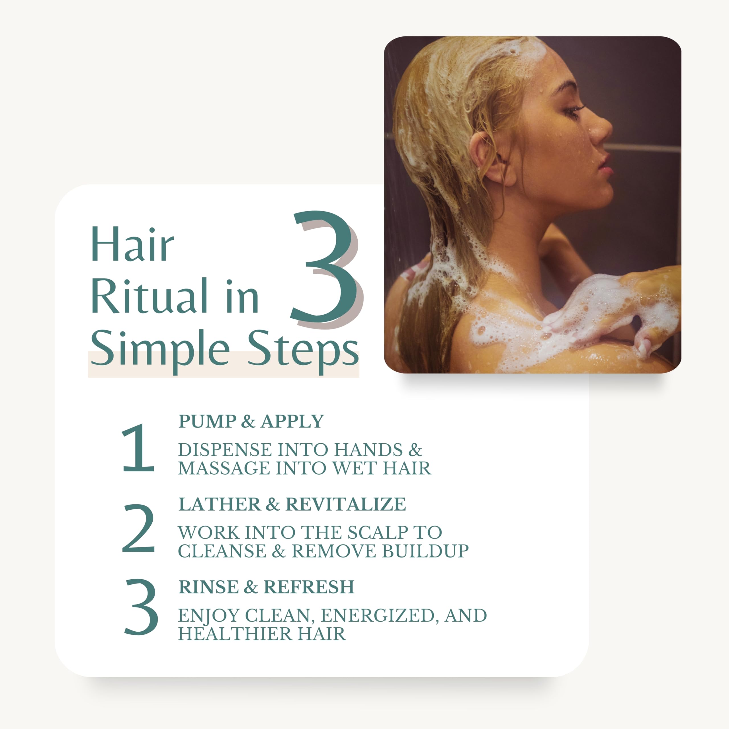 Edenika Botanicals shampoo ingredients rosemary oil with green tea, clove, and biotin