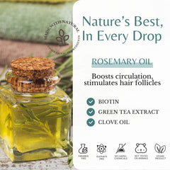 Edenika Botanicals Rosemary Shampoo lather showing its cleansing properties.