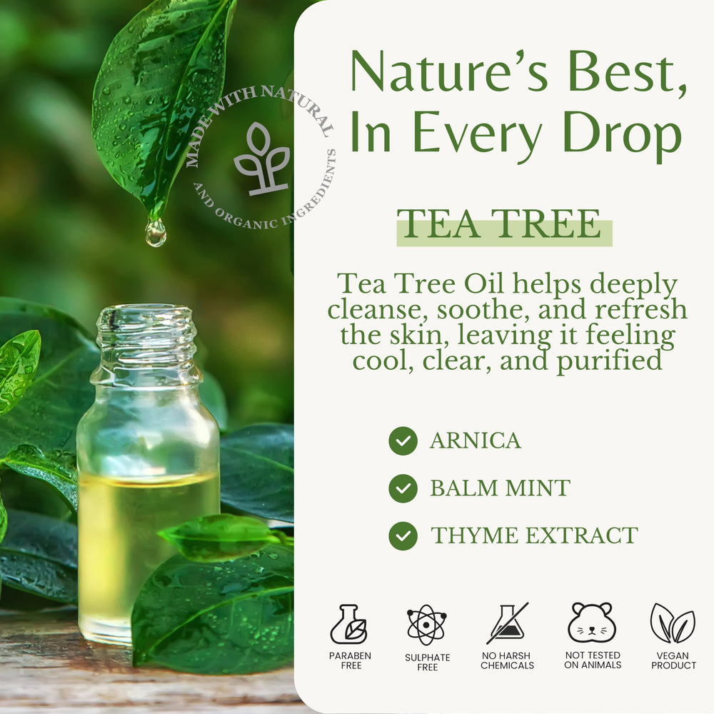 EDENIKA BOTANICALS Tea Tree Oil Body Wash 2-pack packaging for everyday use.