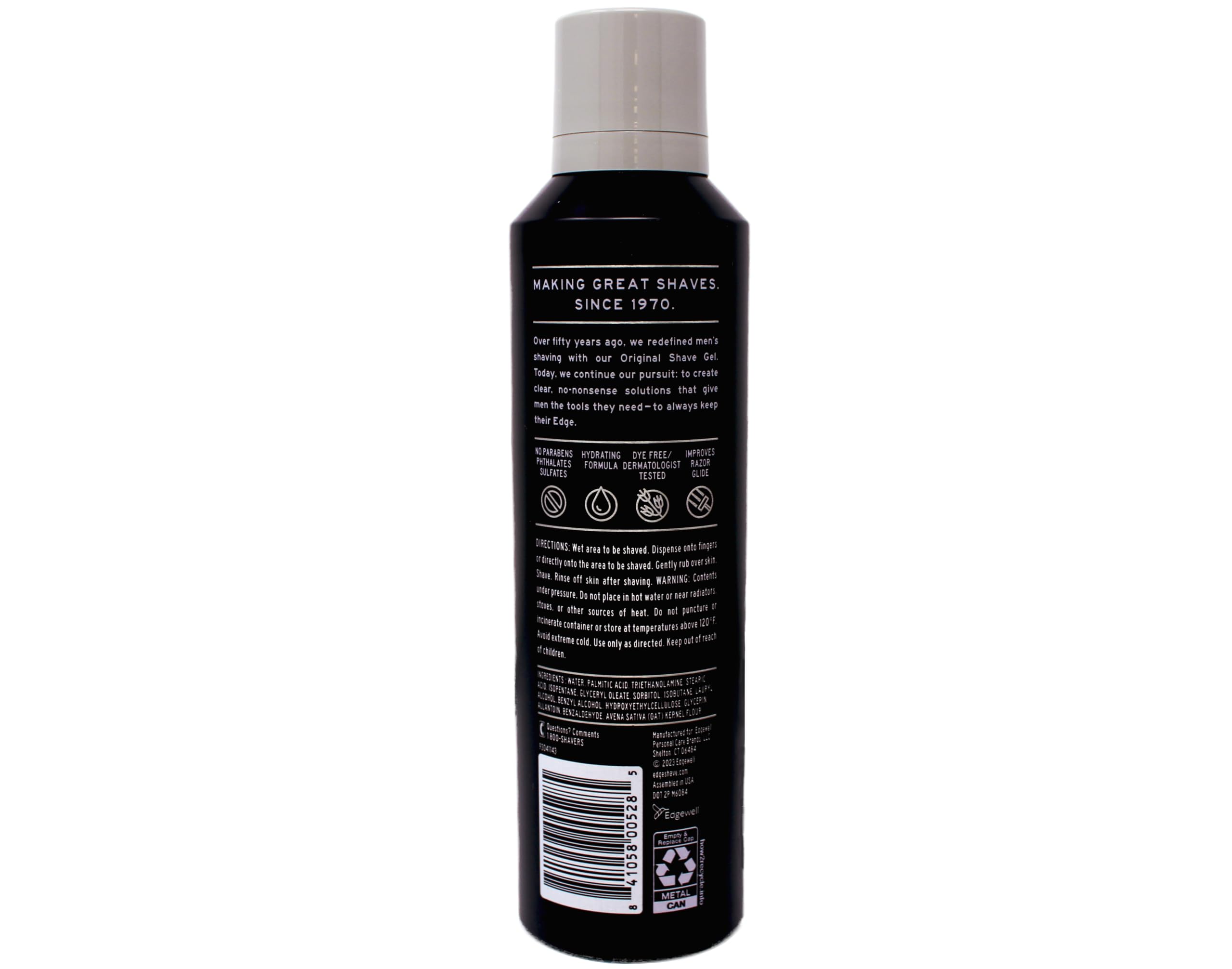 Edge Shave Gel Ultra Sensitive pack4 display shows four-pack for daily use.