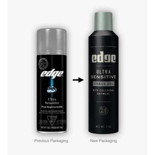 Edge Ultra Sensitive Shave Gel foamy lather application supports smooth glide during shaving