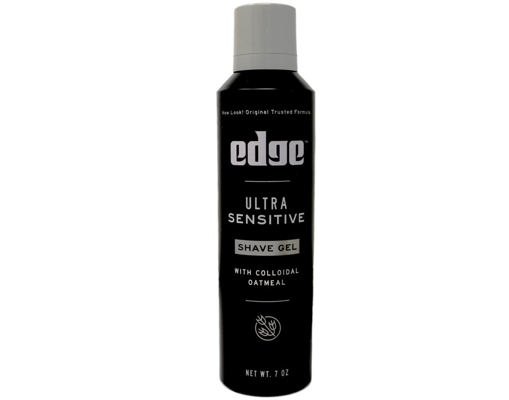 Edge Ultra Sensitive Shave Gel with no dyes parabens sulfates enabling gentle daily use