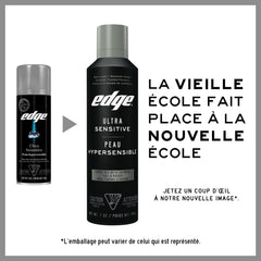 Edge Ultra Sensitive Skin Unscented Shaving Gel 198g lather-foam ready for a comfortable shave.