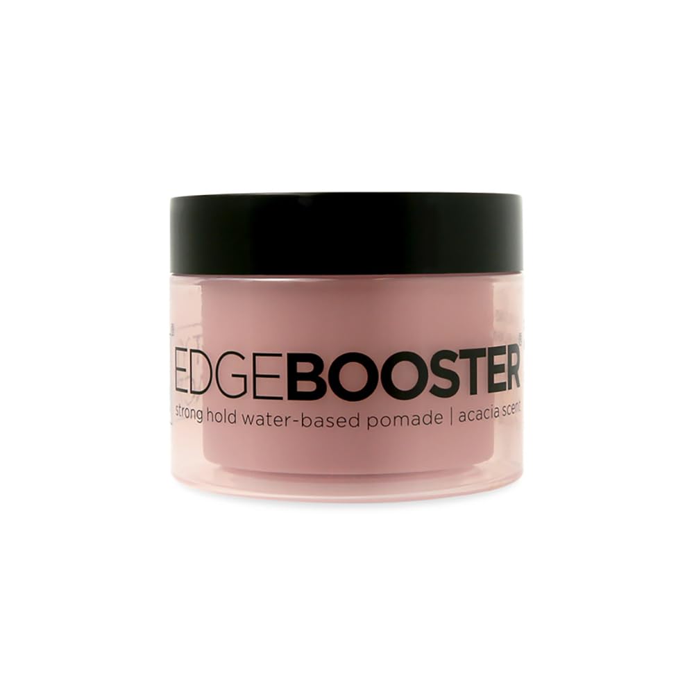 EDGEBOOSTER Style Factor Edge Booster bottle showing strong hold with a clean acacia scent.