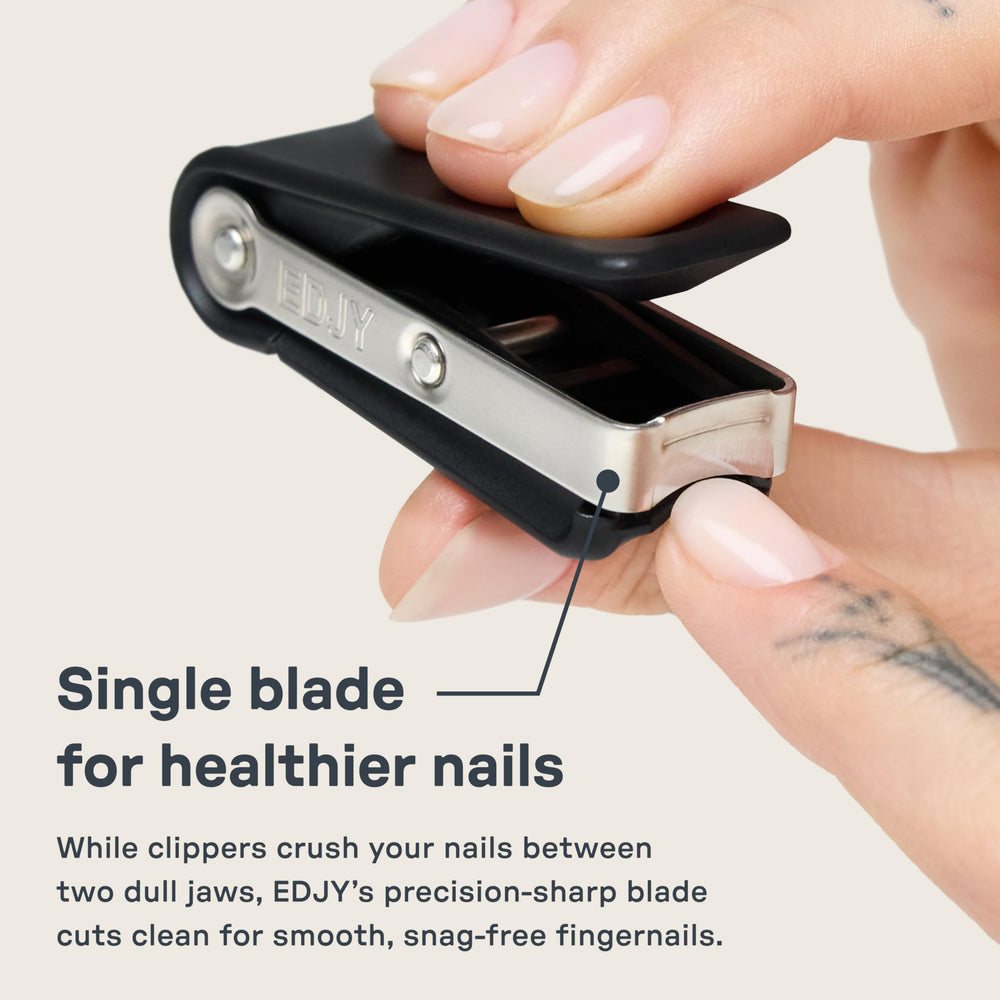 EDJY fingernail cutter ergonomic lever visible for control