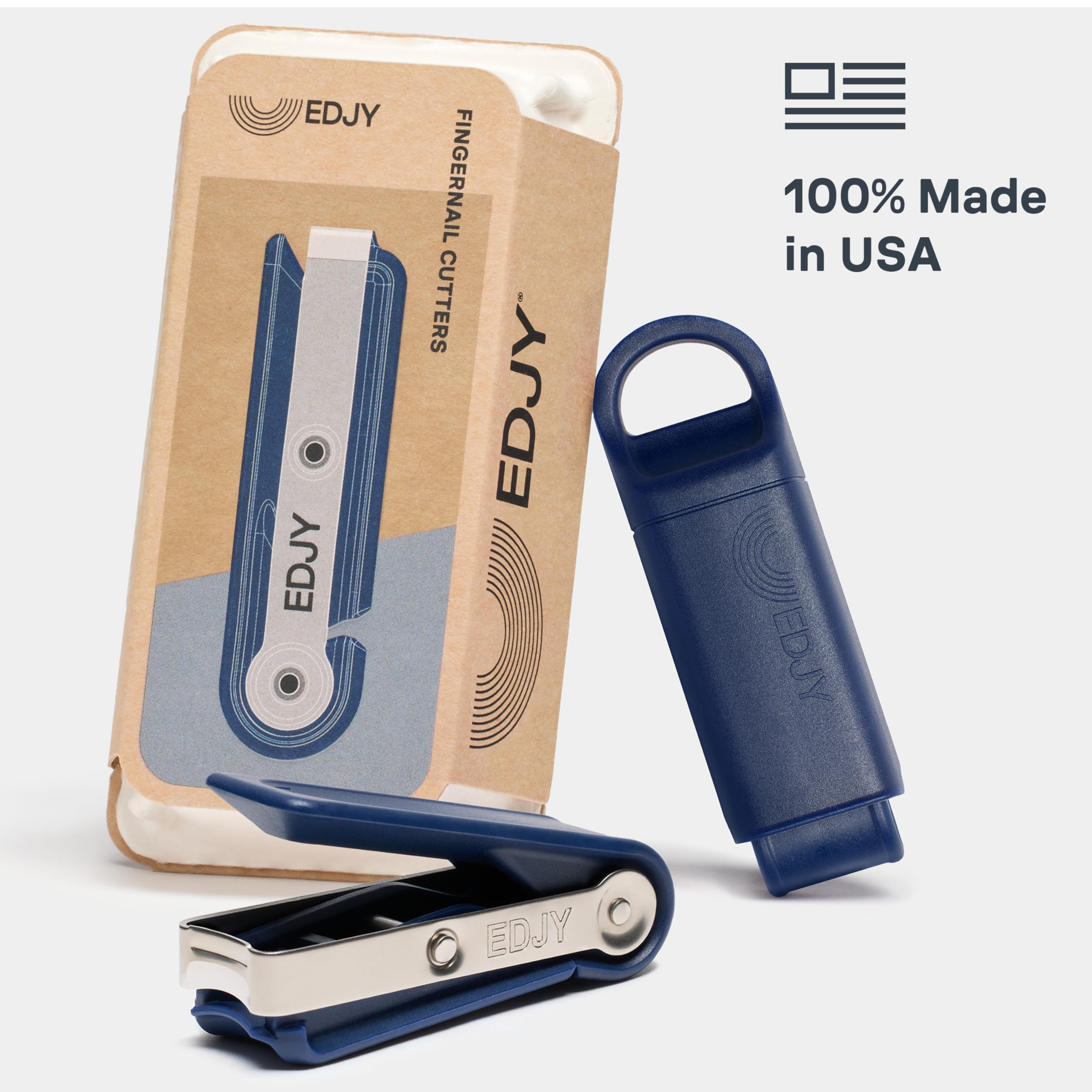 EDJY fingernail cutter USA-made construction signals quality and American craftsmanship.