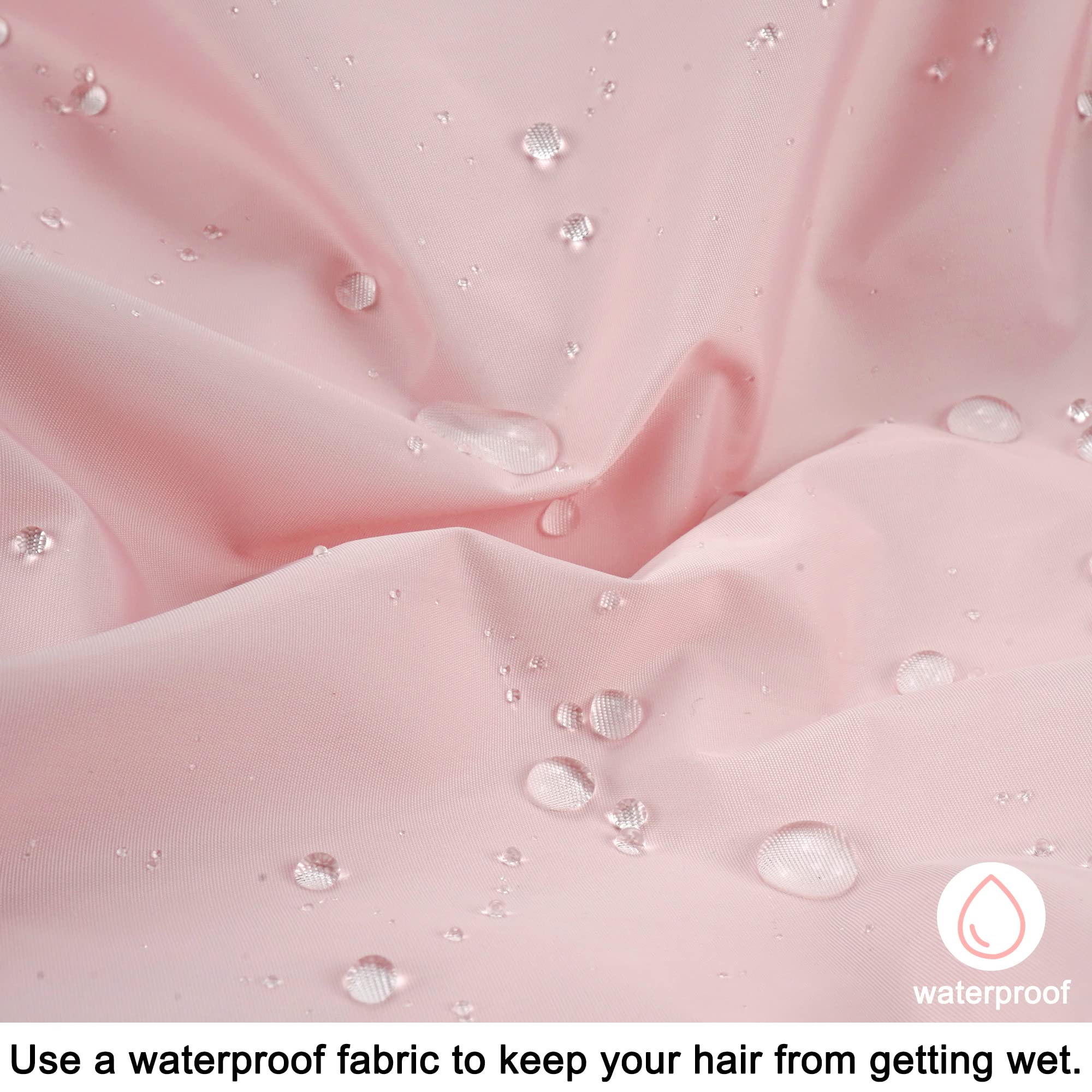 Edoneery bathroom scene highlights hair protection from water and dust