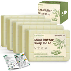 EDSRDRUS glycerin base 5lb block ready for cutting into custom moisturizing soap bars
