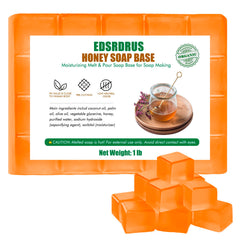 EDSURDRUS soap base ingredients close-up highlighting a hydrating blend for gentle cleansing