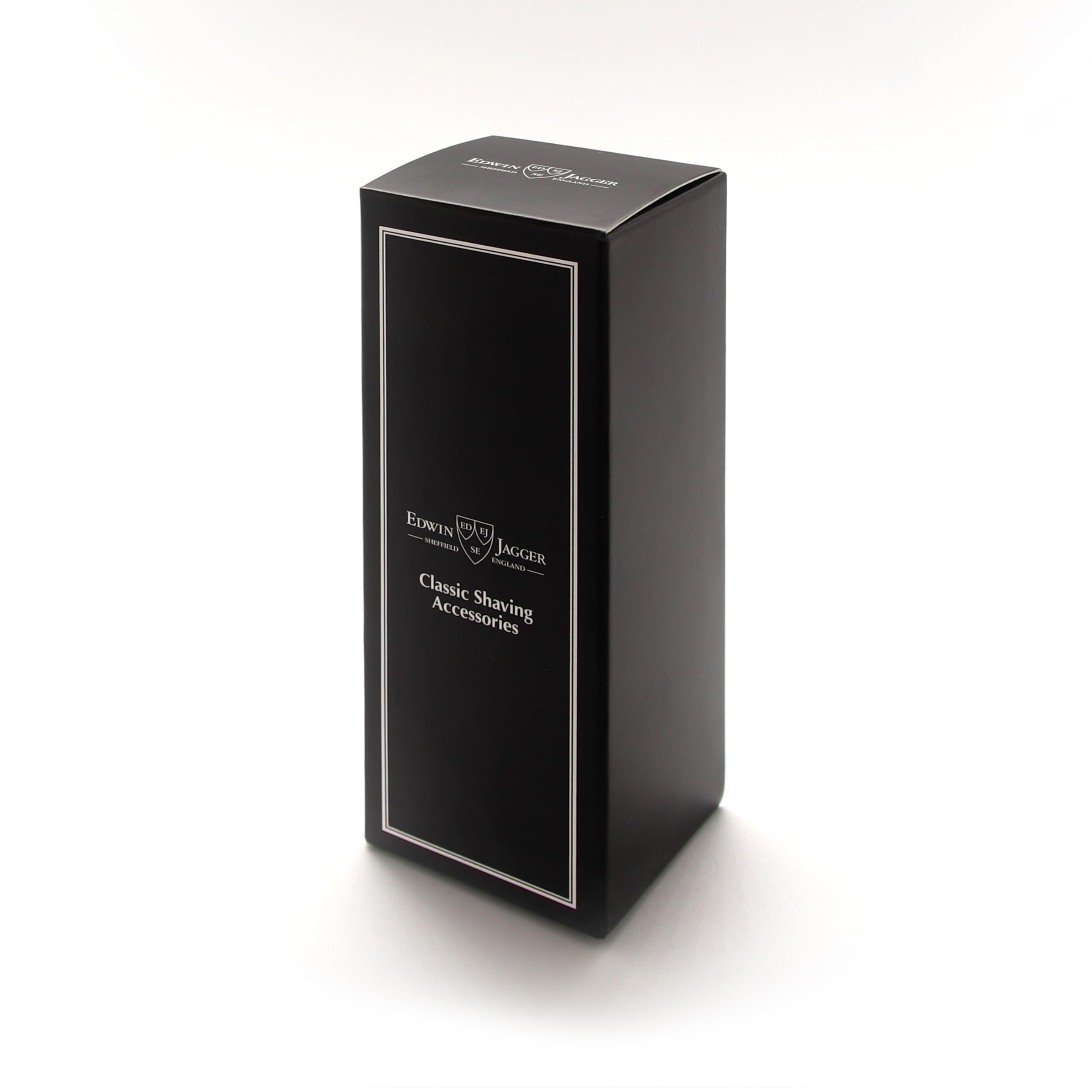 Edwin Jagger DE89LBLAMZ care-instruction card emphasizes long-lasting maintenance tips.
