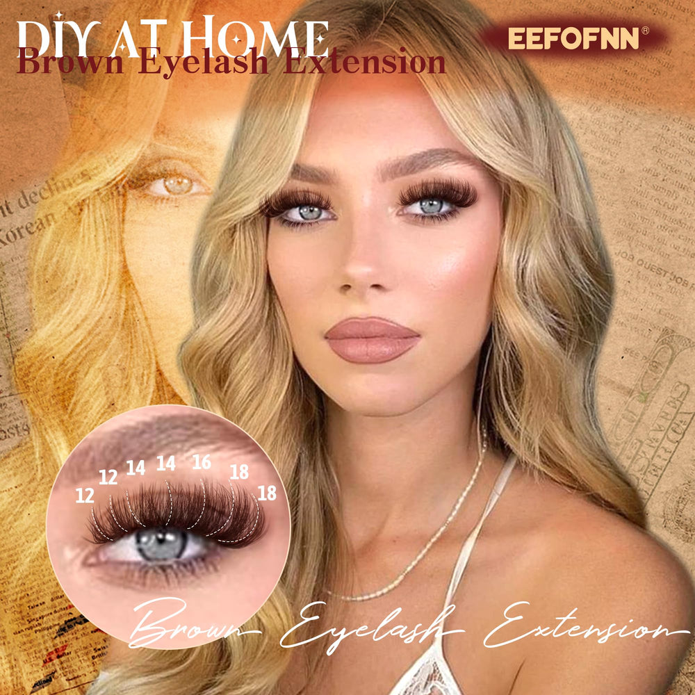 Eefofnn brown lash clusters are reusable up to ten times with proper care.