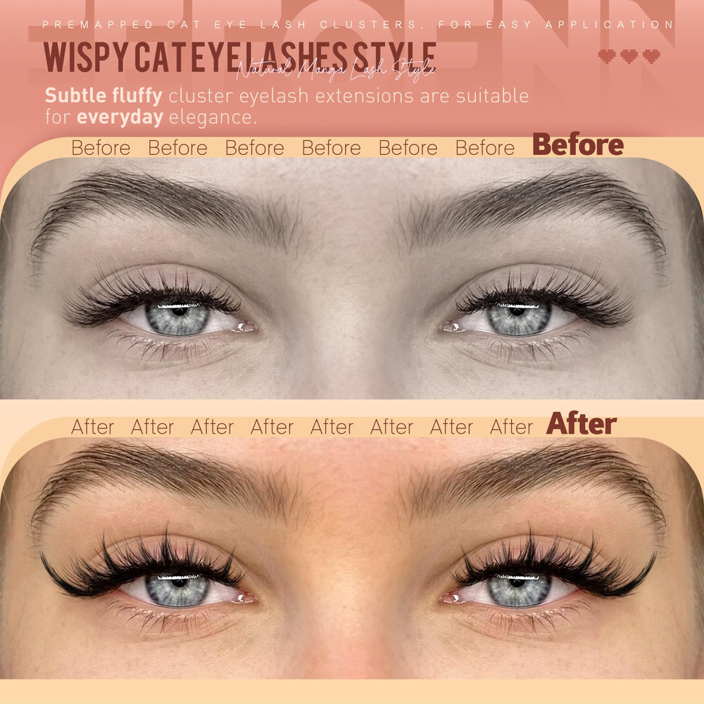 Eefofnn wide-band wispy design enables beginner-friendly lash drama