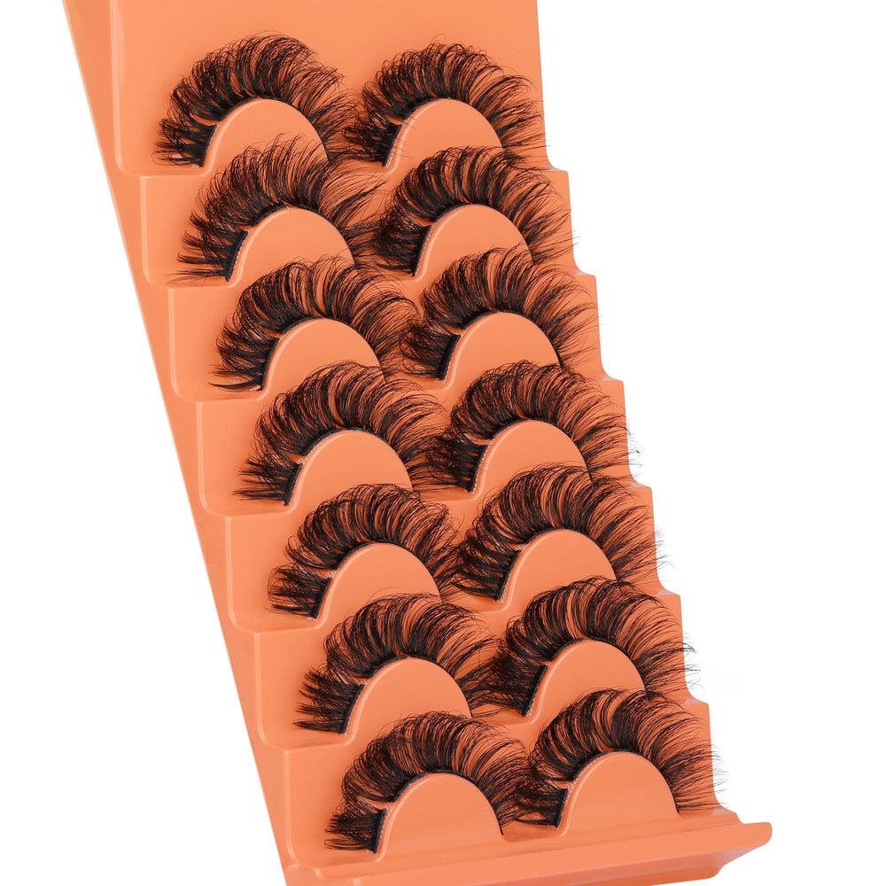 Eefofnn full cluster lashes packaging-tape design reduces glue mess.