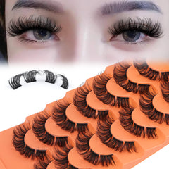 Eefofnn full cluster lashes soft fibers create featherlight drama.
