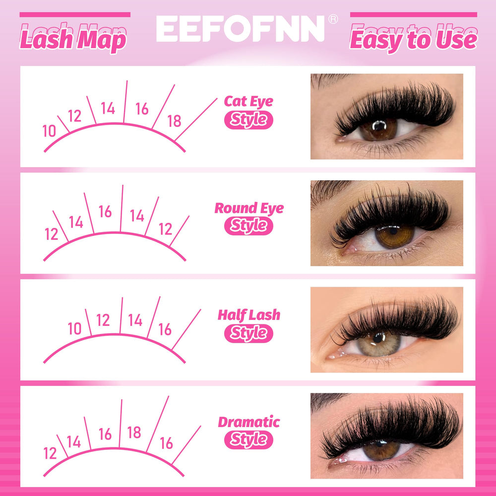 Eefofnn lash clusters kit bond seal closeup emphasizes all-in-one DIY lash kit convenience