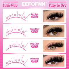Eefofnn lash clusters kit bond seal closeup emphasizes all-in-one DIY lash kit convenience