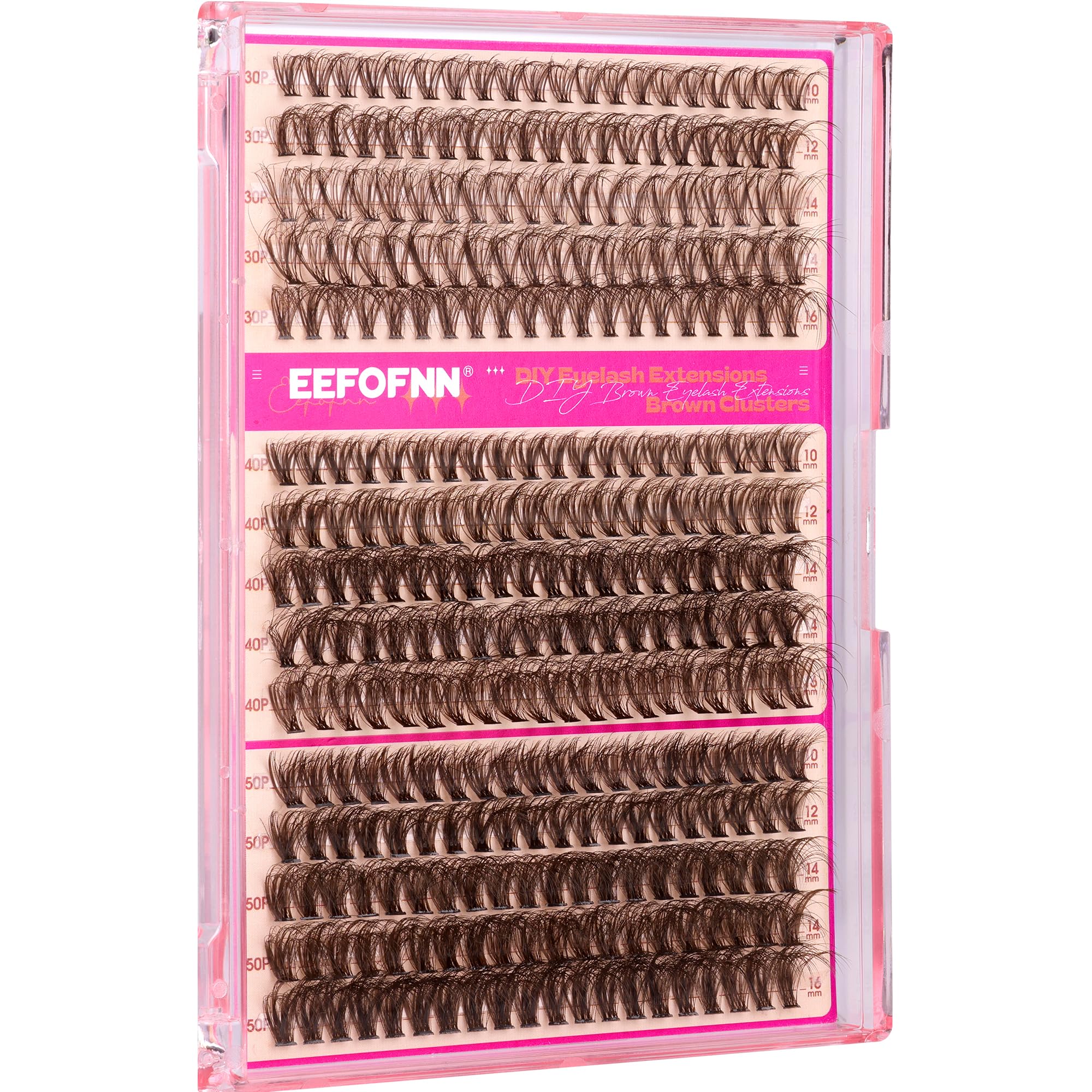 Eefofnn natural-look brown lashes fit everyday or party occasions.