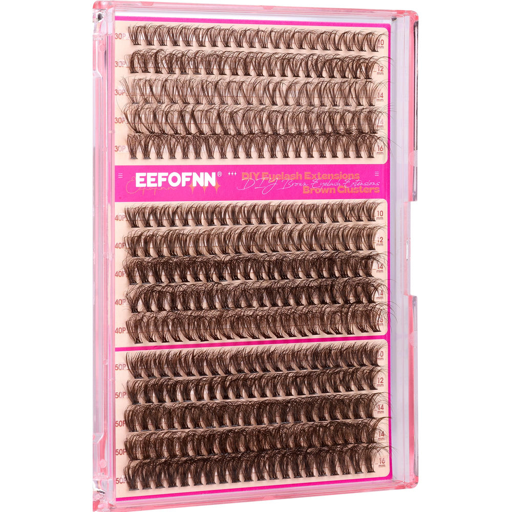 Eefofnn natural-look brown lashes fit everyday or party occasions.