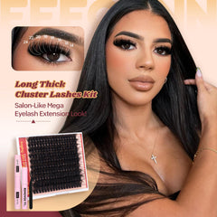 Eefofnn volume lash clusters 270D density for dense lashes