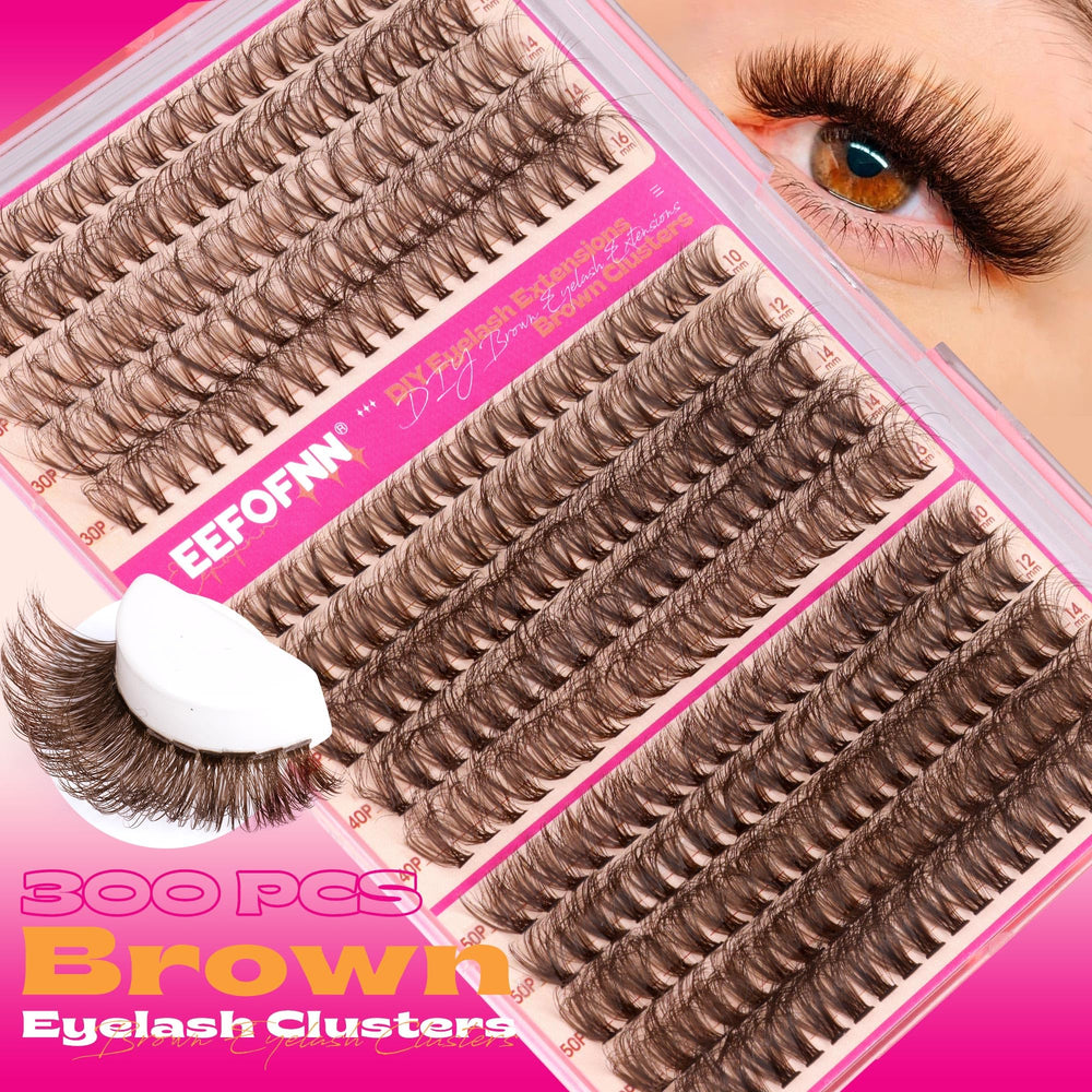 Eefofnn wispy lash clusters ideal for beginner-friendly lashes.