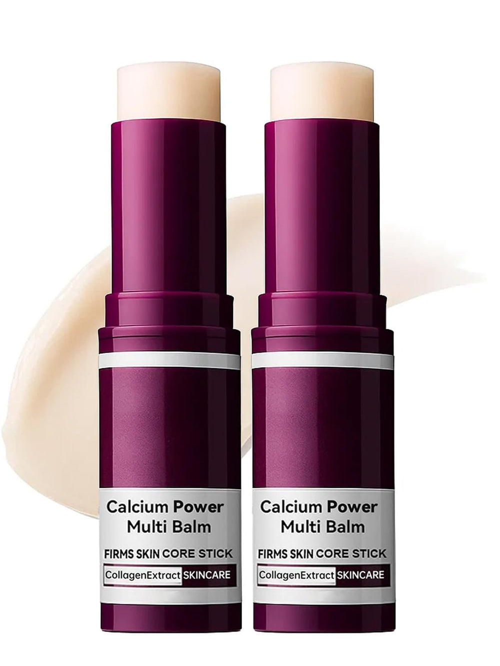 EELHOE calcium multi balm pack demonstrates two-pack convenience for on-the-go firming and hydration.