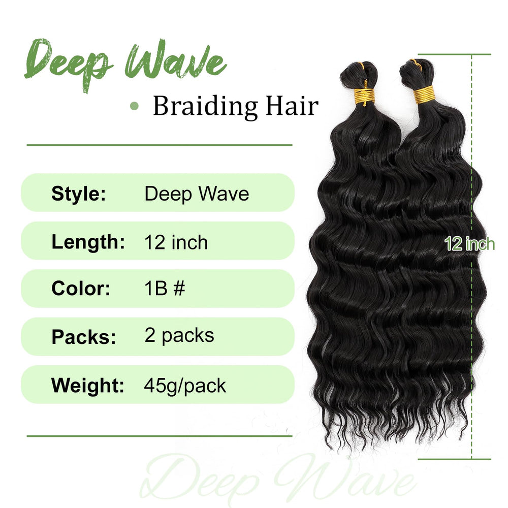 EERYA deep ocean wave crochet hair closeup soft, natural-looking fibers.
