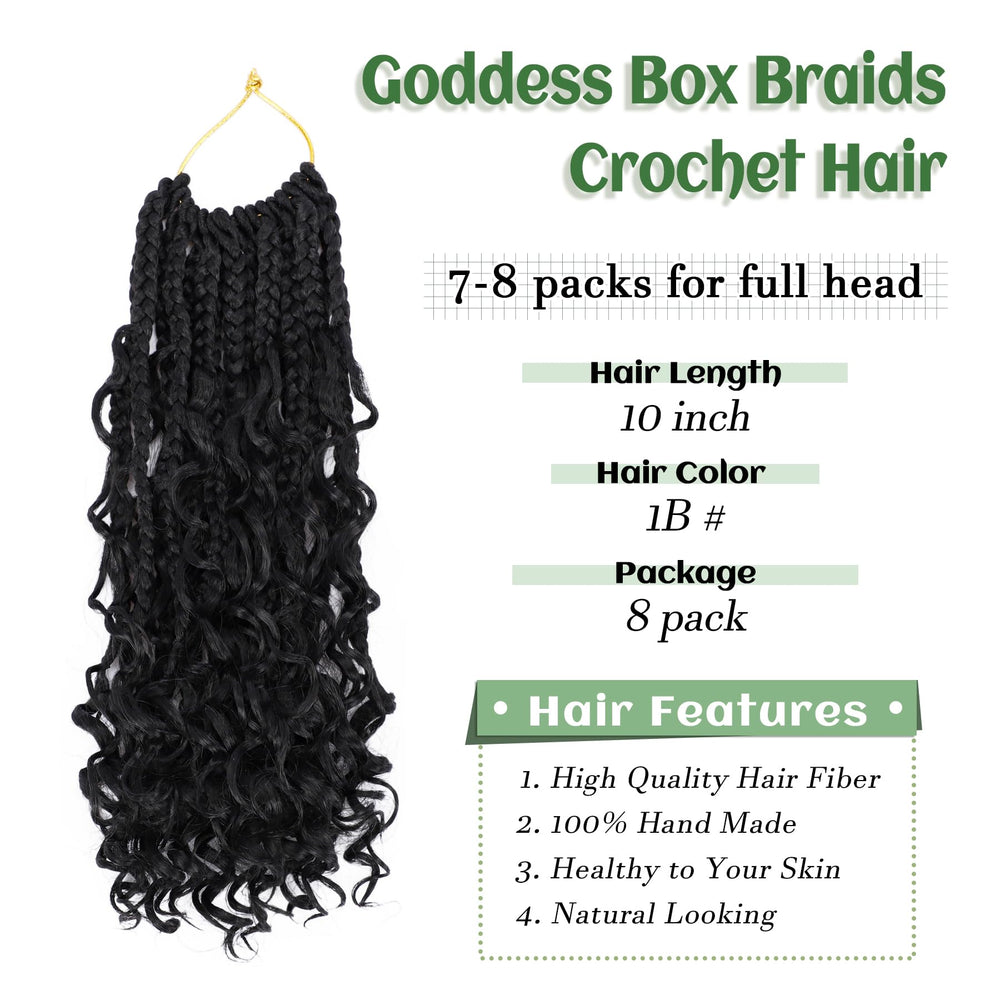 EERYA Goddess Box Braids pre-looped design eases installation.