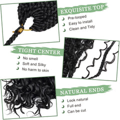 EERYA Goddess Box Braids silky soft texture with light shine.