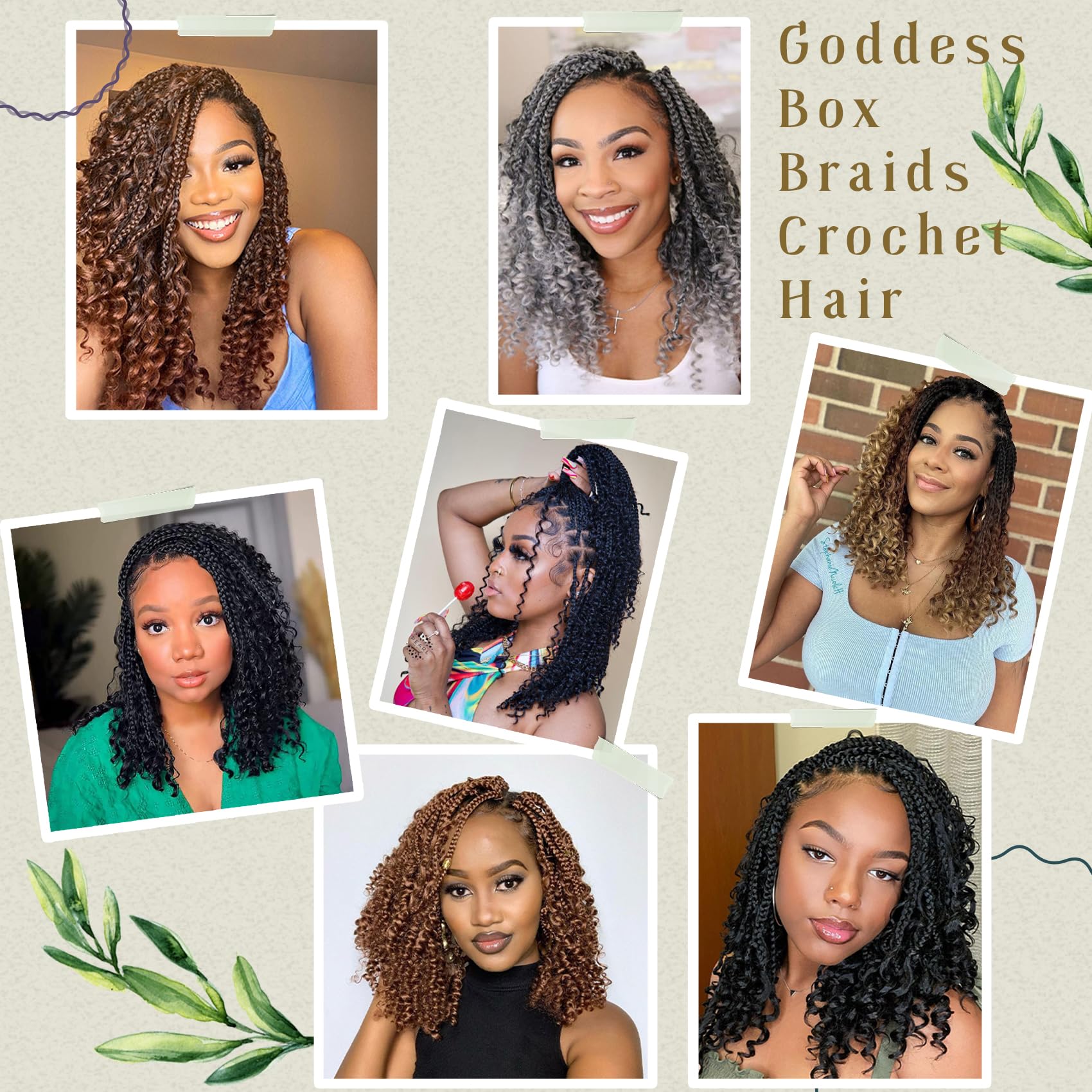 EERYA Goddess Box Braids packaging contains eight packs for a full look.