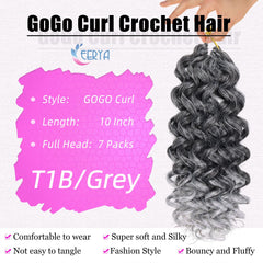 EERYA GOGO Curl 10in grey deep twist highlights defined curls for versatile looks.