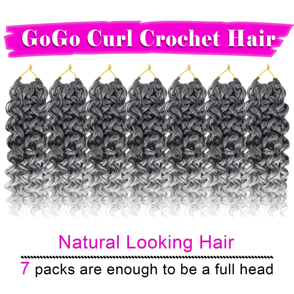 EERYA GOGO Curl 10in grey water wave displays natural texture for daily wear.