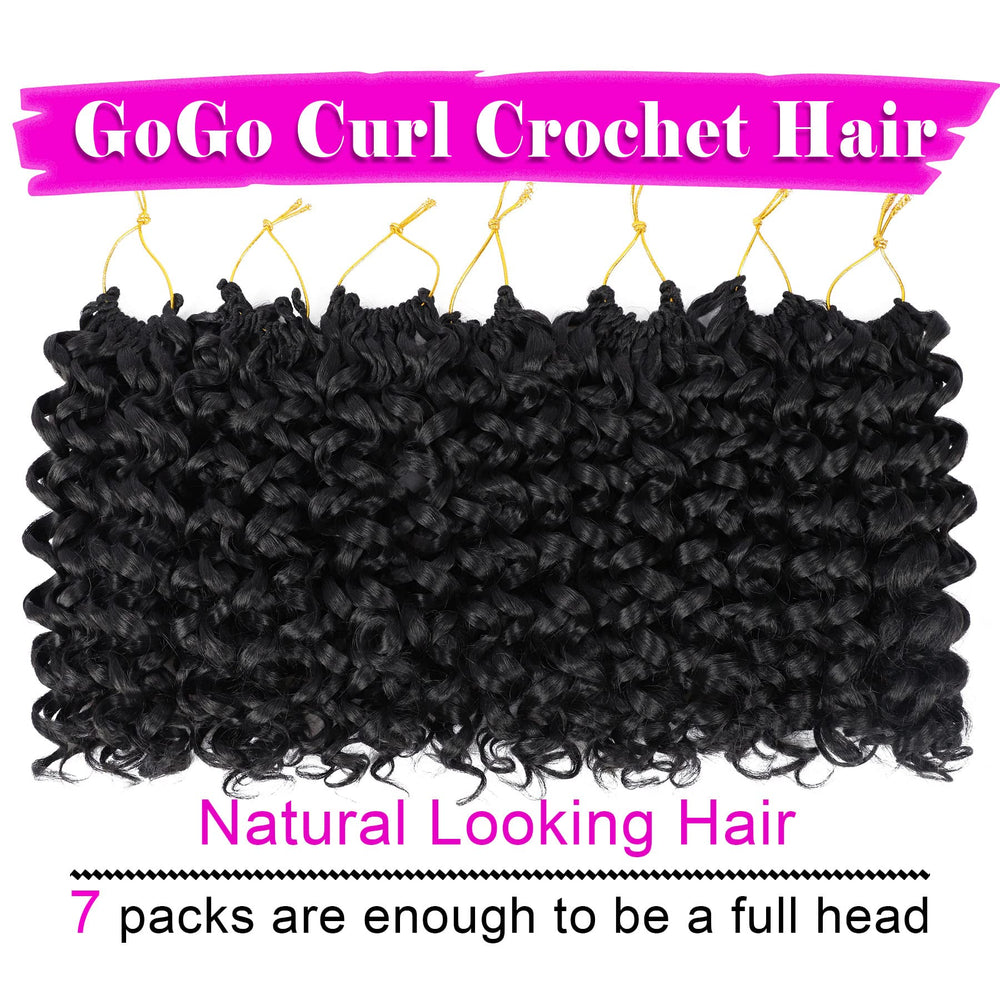 EERYA GoGo Curl Crochet Hair 10in side view highlights sleek silhouette and comfortable wear.