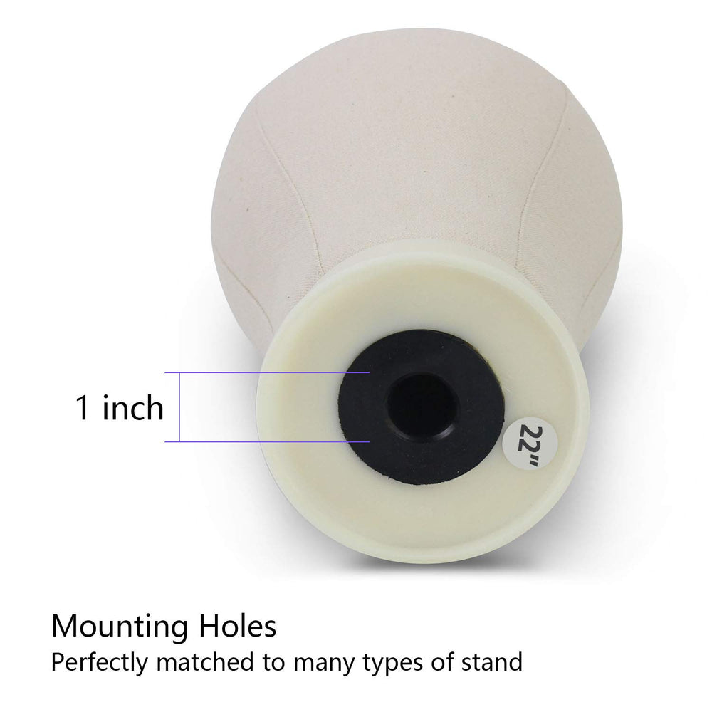 EERYA wig head with stand compatibility for stable styling
