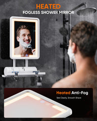eeuuty fogless mirror 9-5x7-1-inch viewing area for bigger reflection