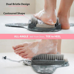 Efforest bristles close-up highlights thorough cleaning and refreshed feet.