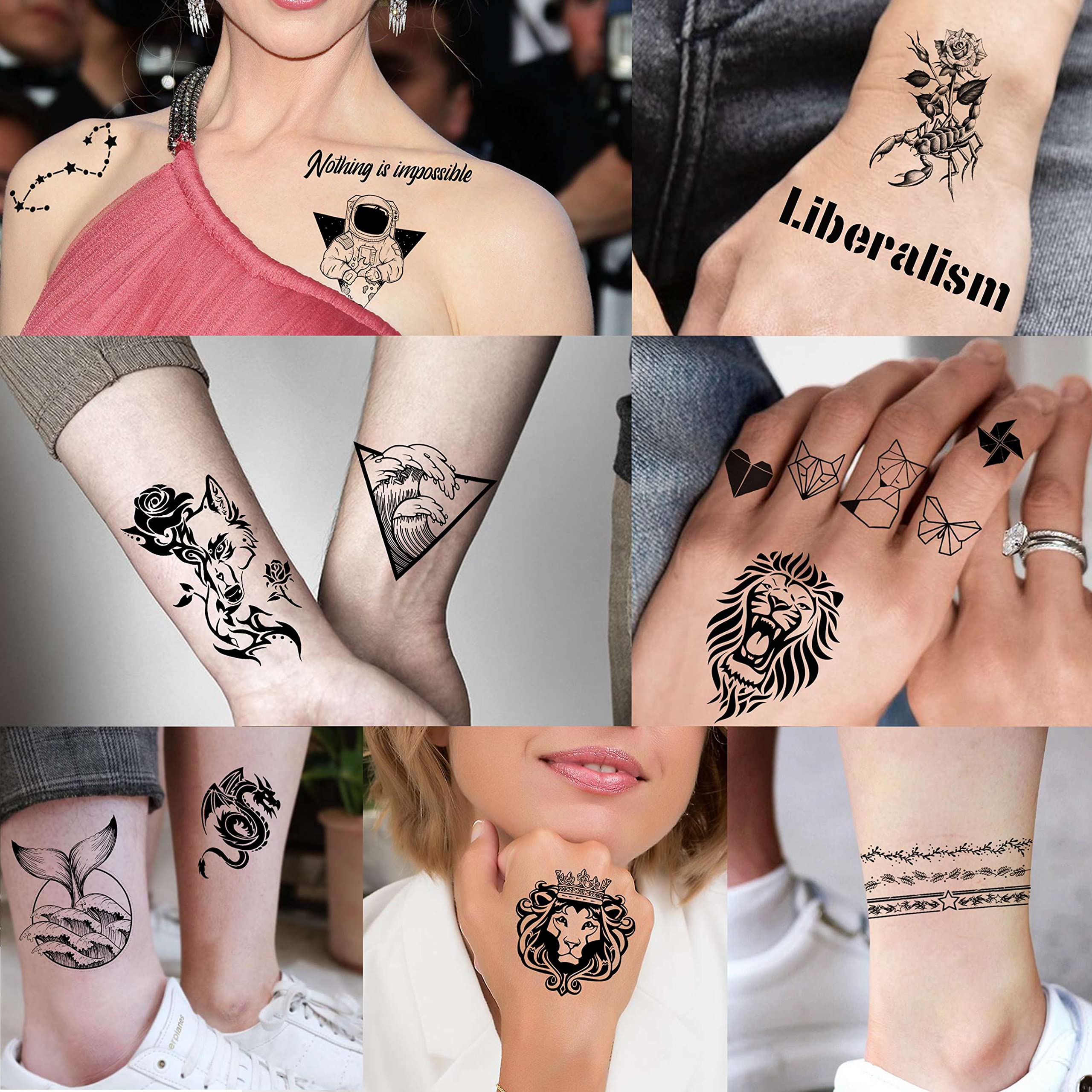 EGMBGM flower tattoo sheets offer delicate accents for celebrations and everyday wear.