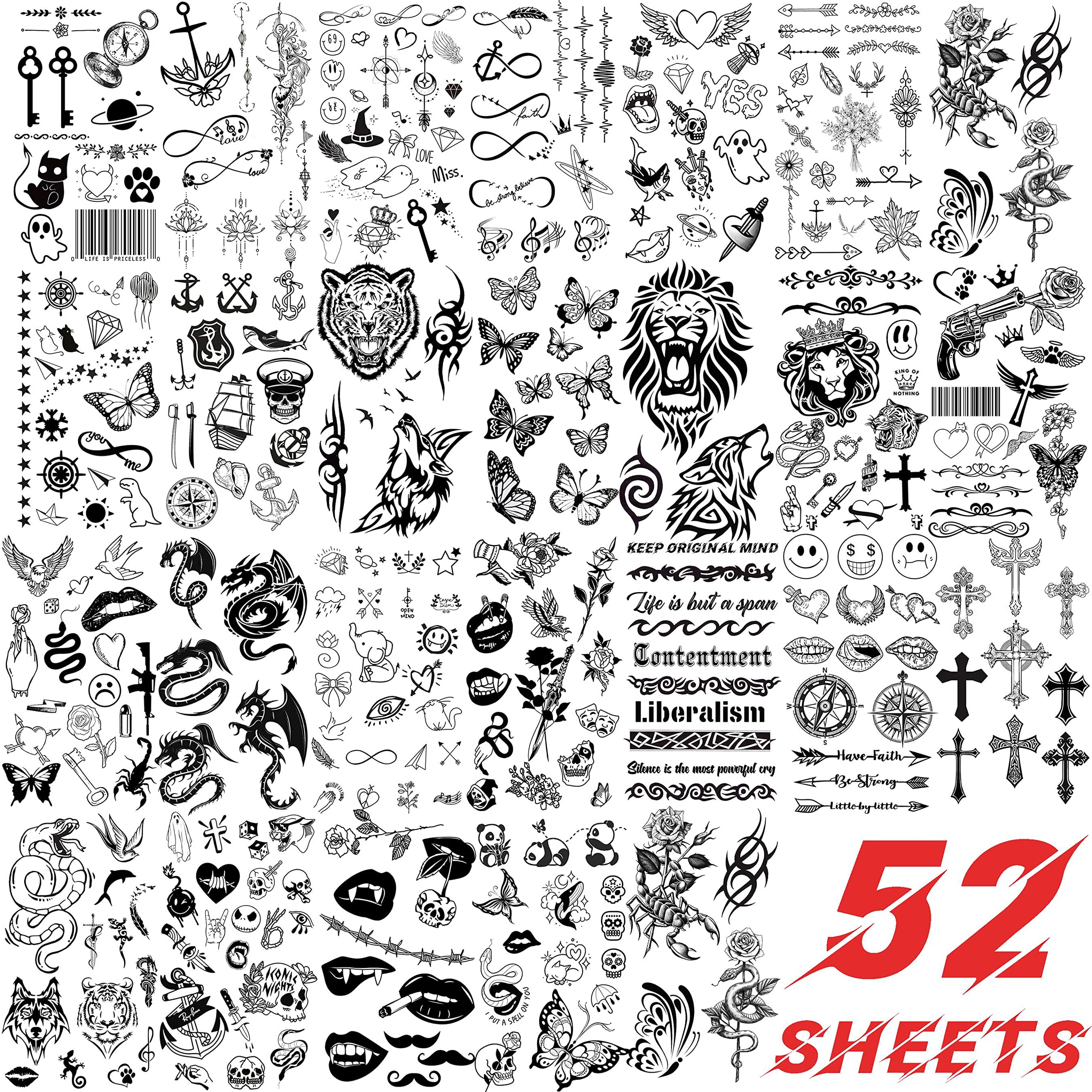 EGMBGM maori tribal tattoo sheets deliver cultural-inspired patterns for club nights and events.